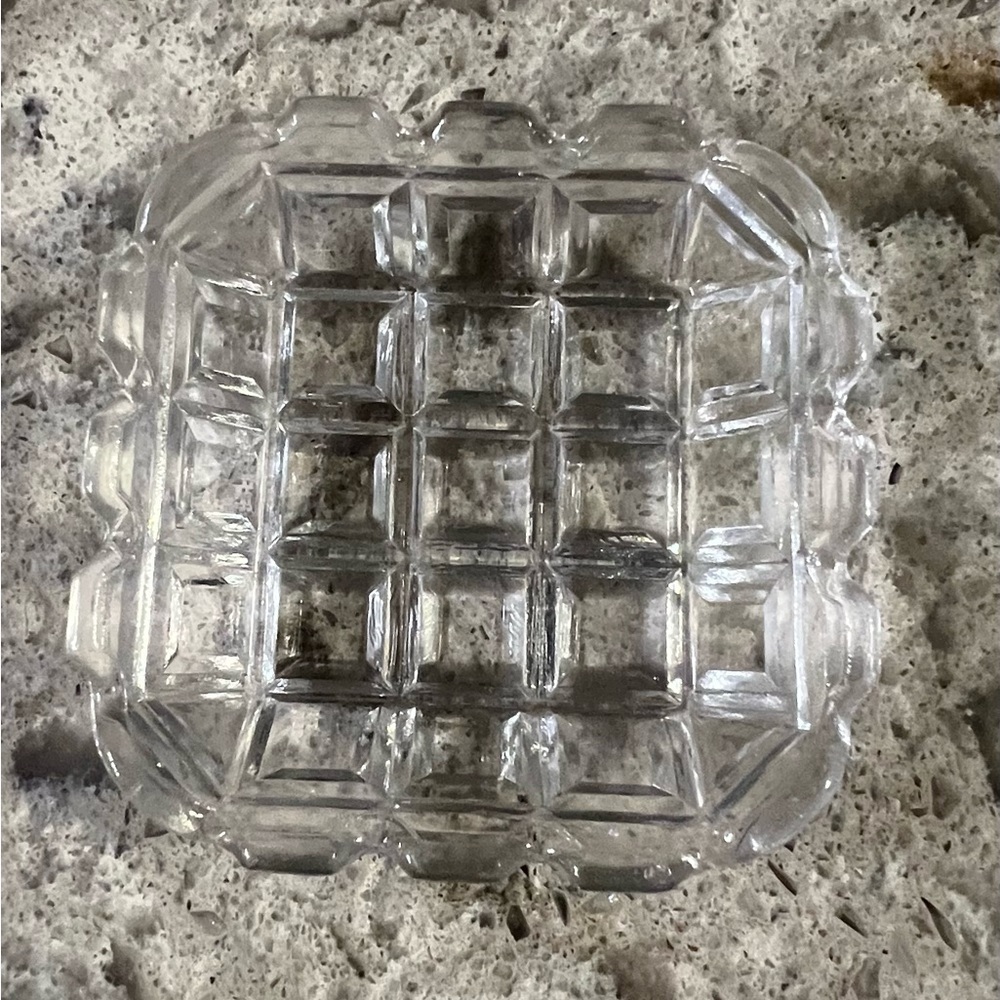 Clear Glass Trinket Dish